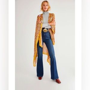 Free People Magic Dance Border Print Kimono